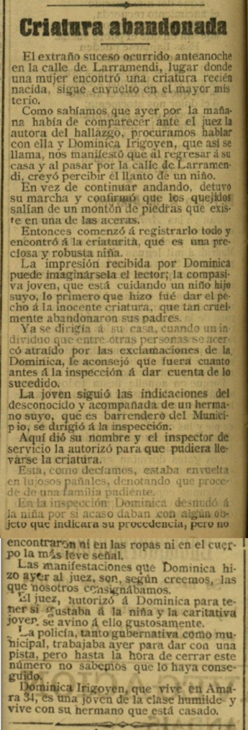 La Voz de Guipúzcoa, 1907-12-25